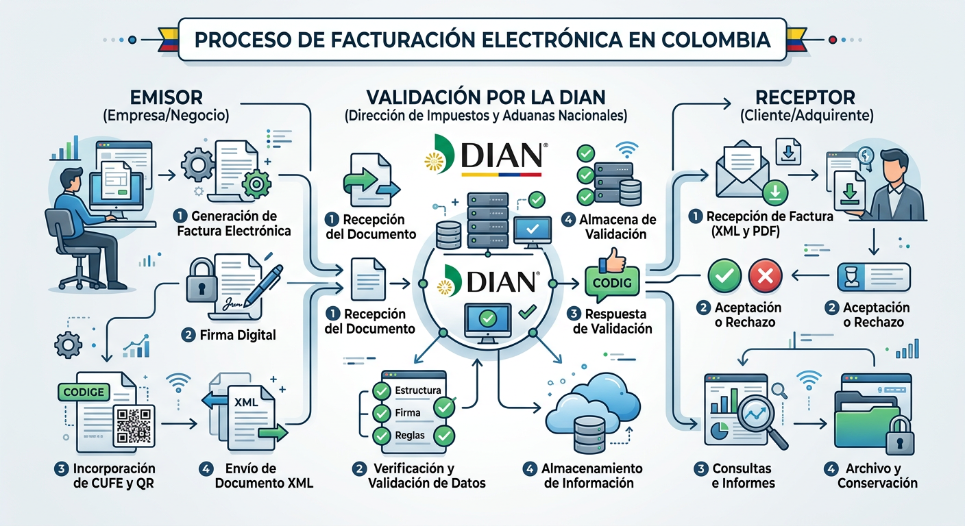 Facturación electrónica en Colombia: guía completa para negocios (2026)