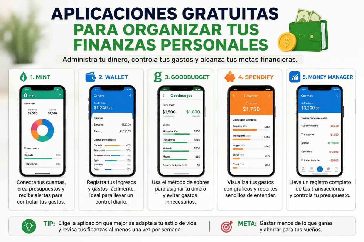 Aplicaciones Gratuitas para Organizar tus Finanzas Personales y Ahorrar Mejor