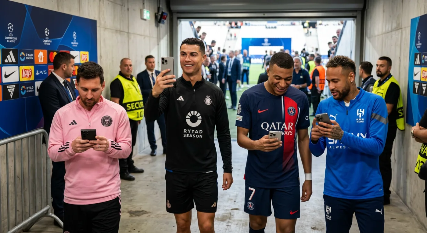 Top de celulares más usados por futbolistas profesionales