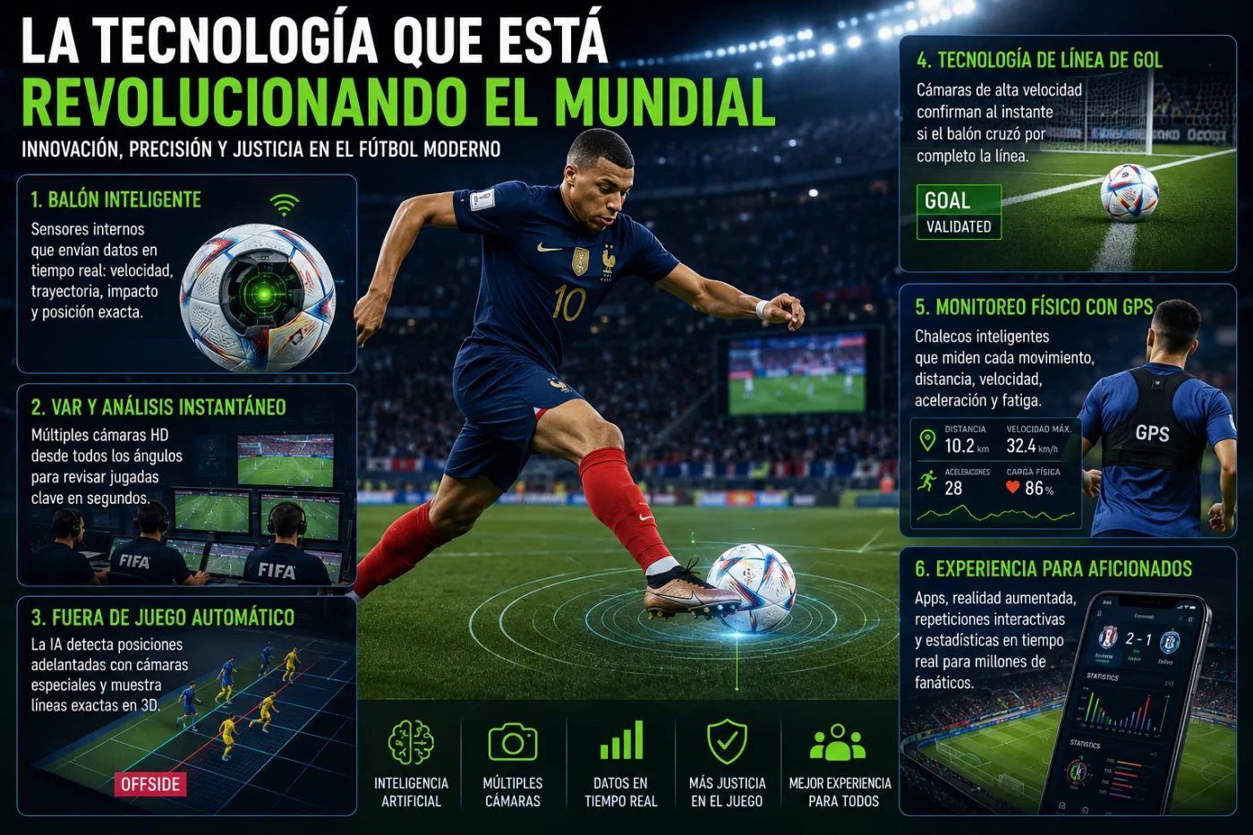 La tecnología secreta que está revolucionando el Mundial de fútbol moderno