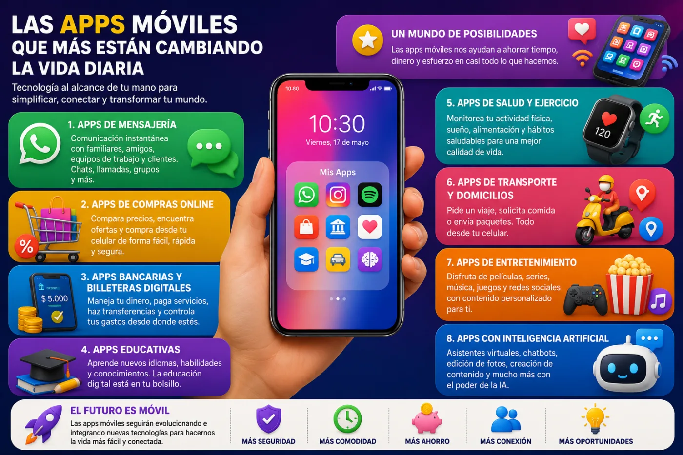 Las apps móviles que más están cambiando la vida diaria