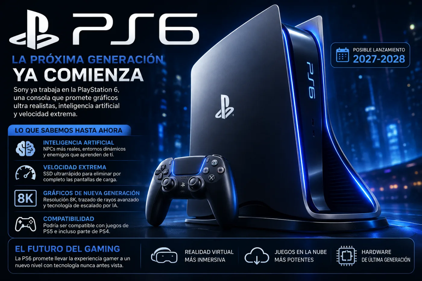 PS6: todo lo que se sabe hasta ahora de la próxima consola de PlayStation