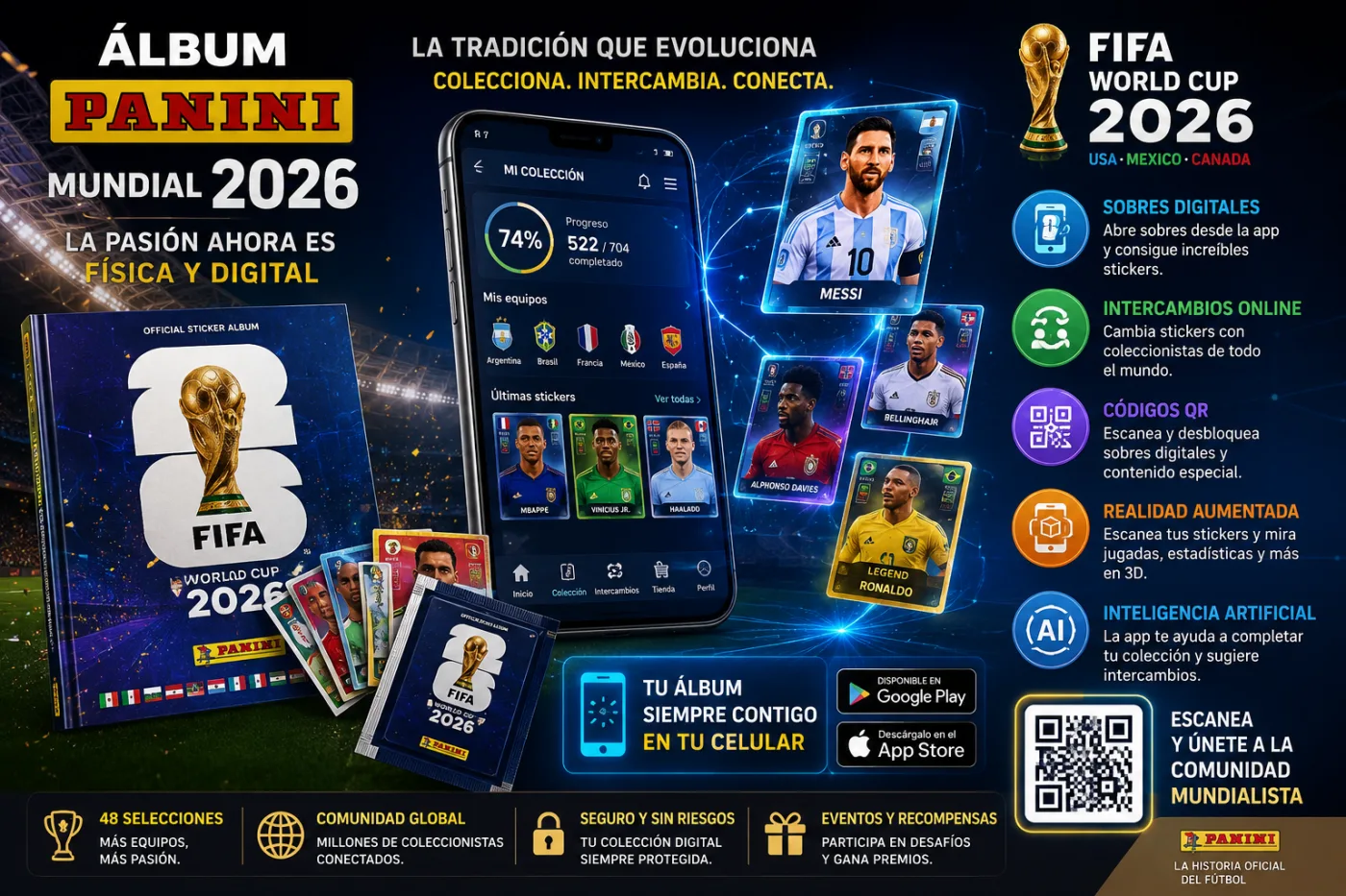 El álbum Panini del Mundial y la tecnología: la tradición que ahora también se llena desde el celular
