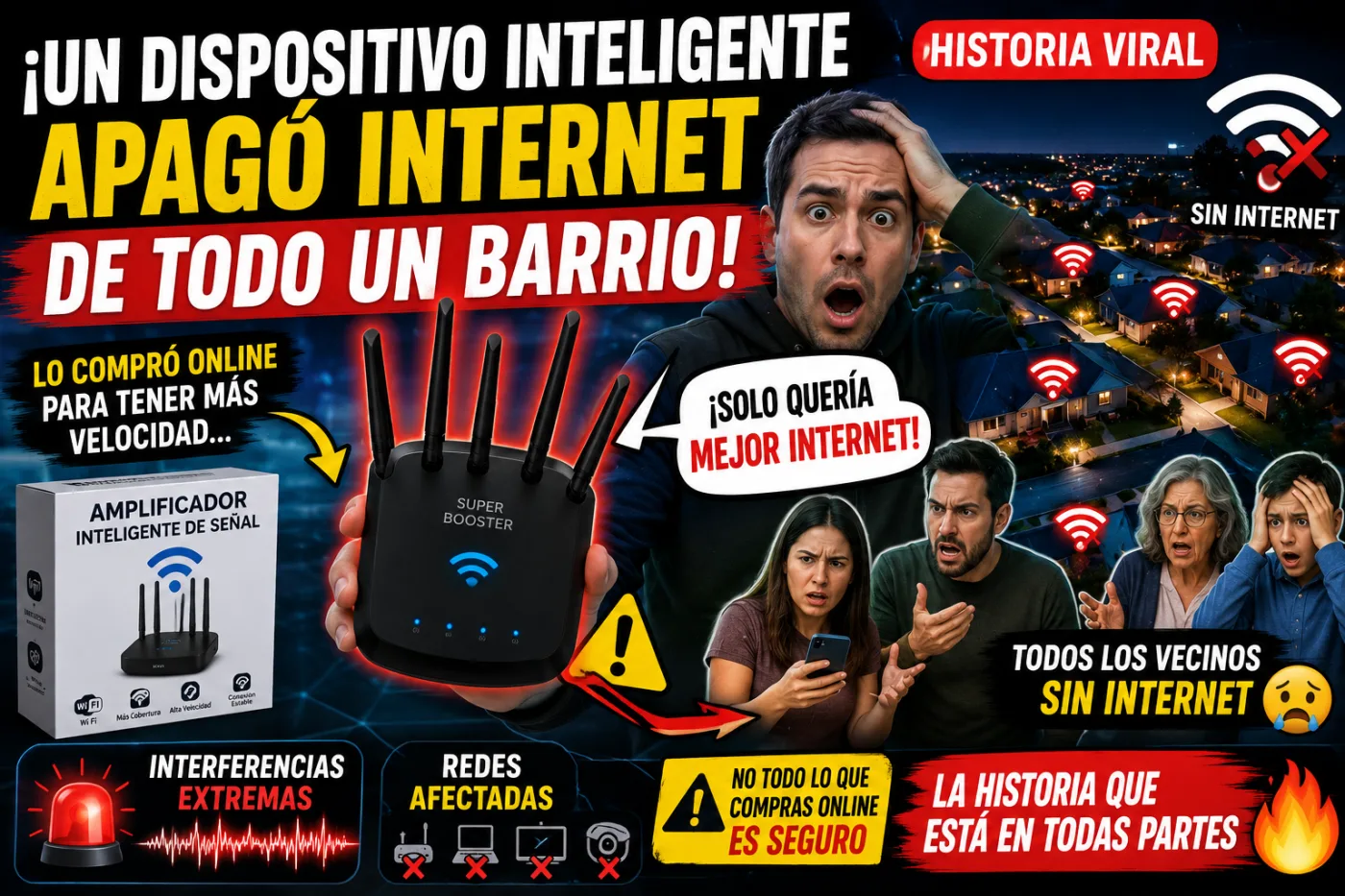 El hombre que apagó internet de su barrio por conectar un dispositivo “inteligente” comprado en línea