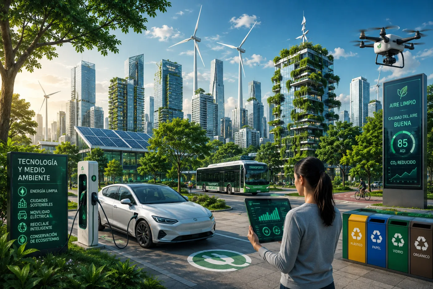 Cómo la tecnología está ayudando al medio ambiente y a construir ciudades más sostenibles