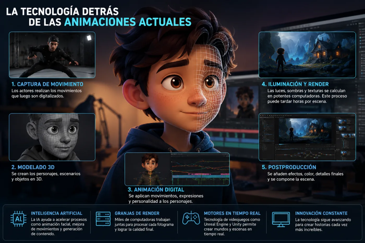 La tecnología detrás de las animaciones modernas: así se crean las películas y series actuales