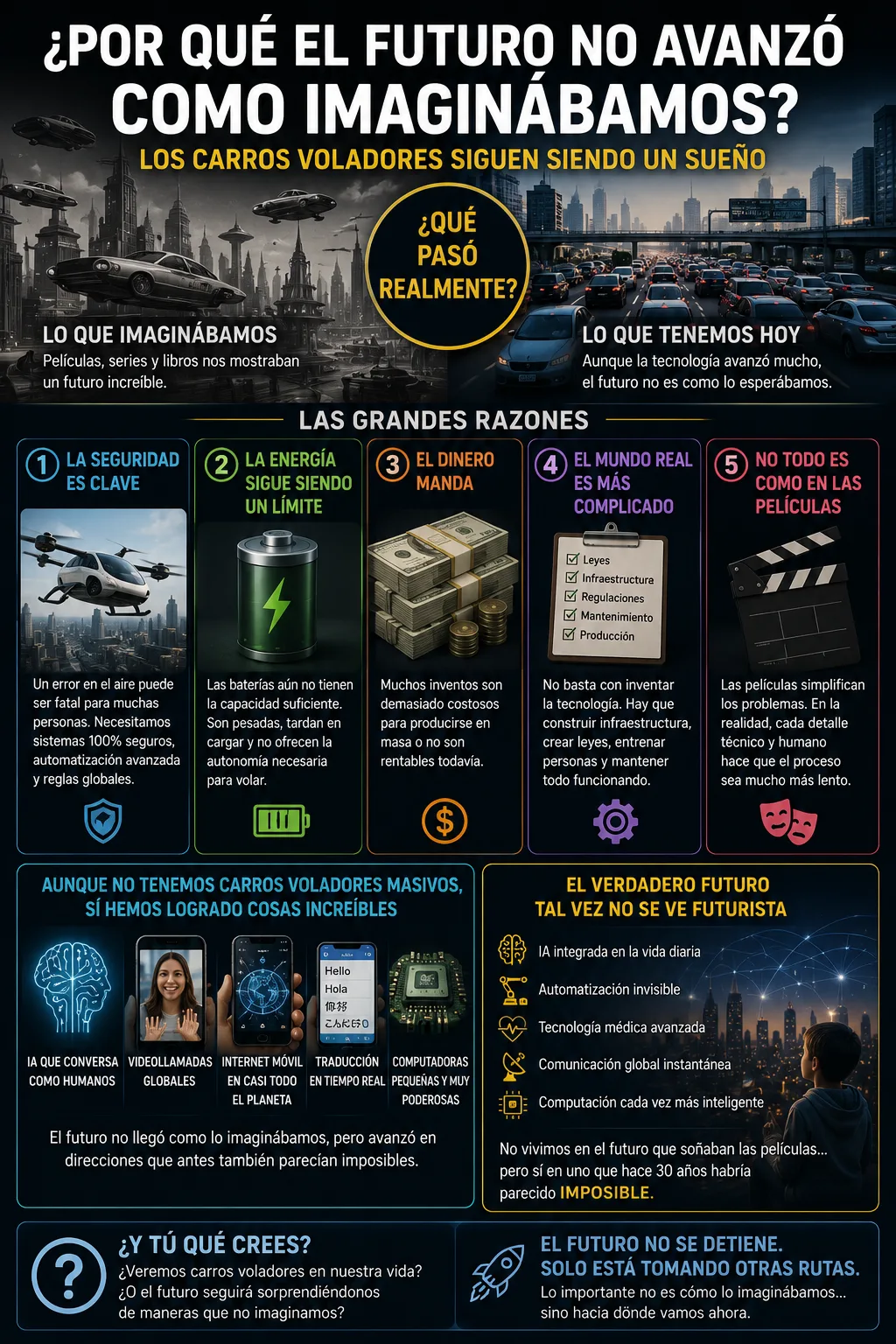 ¿Por qué el futuro no avanzó como imaginábamos? La gran pregunta de la tecnología moderna