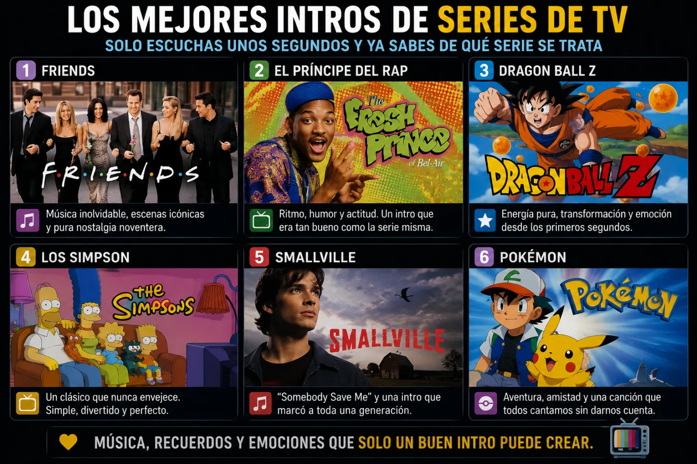 Los intros de series de TV que escuchamos una vez… y nunca olvidamos
