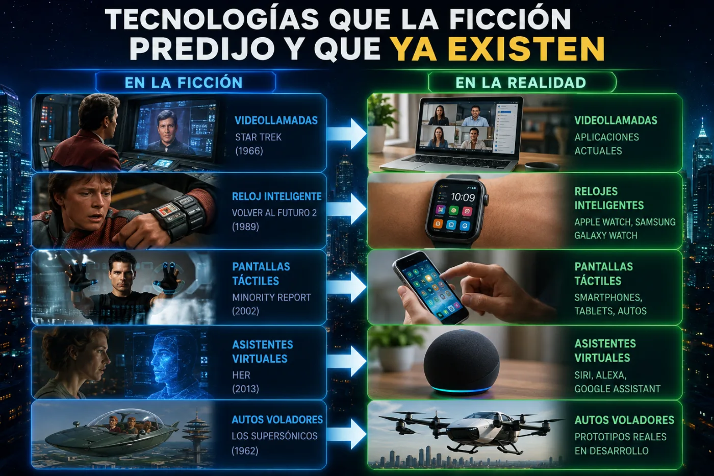 La tecnología que predijo el futuro: inventos de películas y series que hoy ya existen