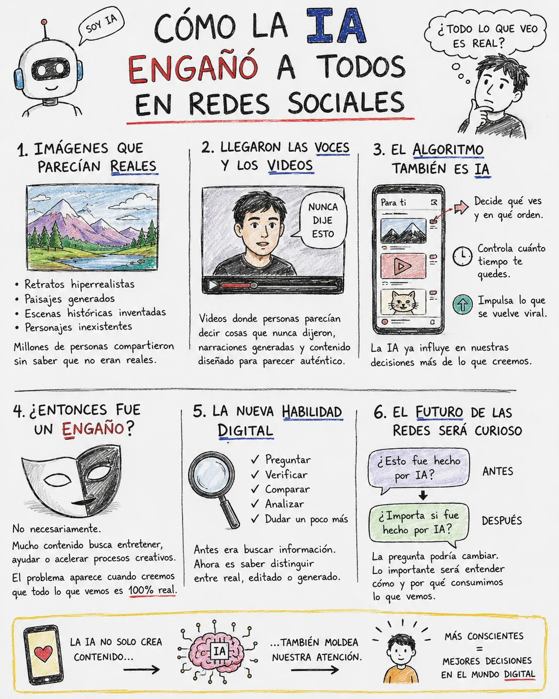 Cómo la IA engañó a todos en redes sociales (y por qué casi nadie lo notó)