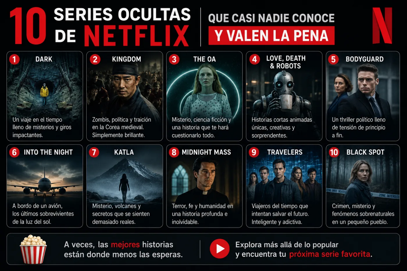 10 Series Ocultas de Netflix que Casi Nadie Conoce y Realmente Valen la Pena