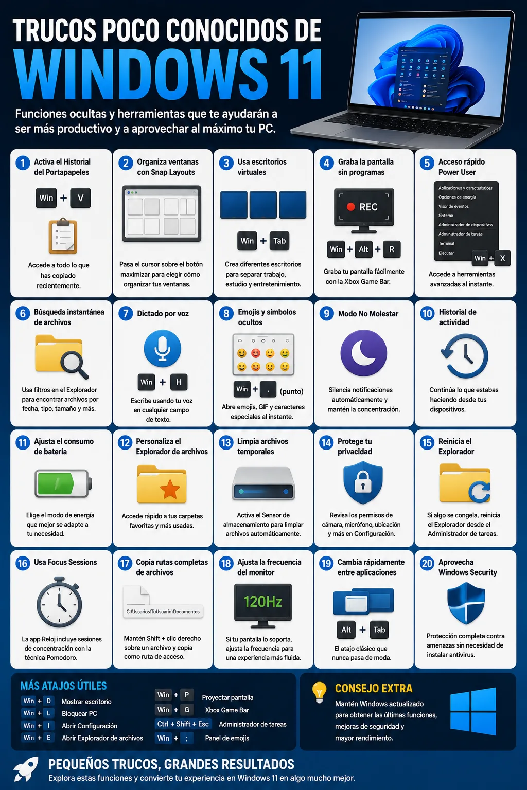 Trucos poco conocidos de Windows 11 que deberías probar