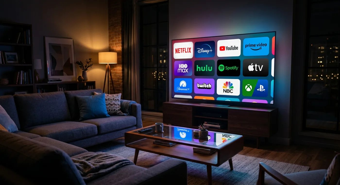 Top 10 aplicaciones para convertir tu Smart TV en un centro de entretenimiento en 2026